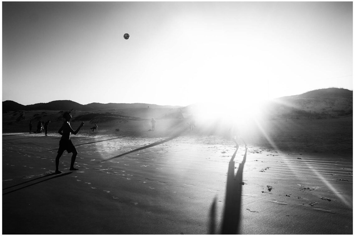 Altinha no pôr de Sol