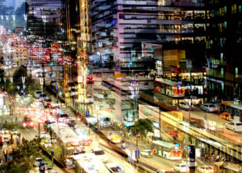 São Paulo com estética de Blade Runner