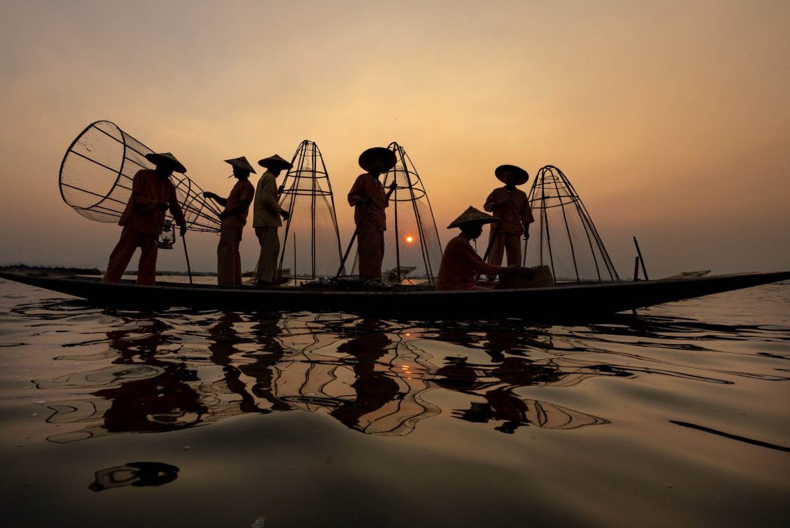 Pescadores de Inle Lake
