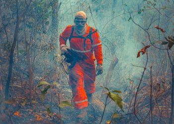 Combatente em Meio à Fumaça